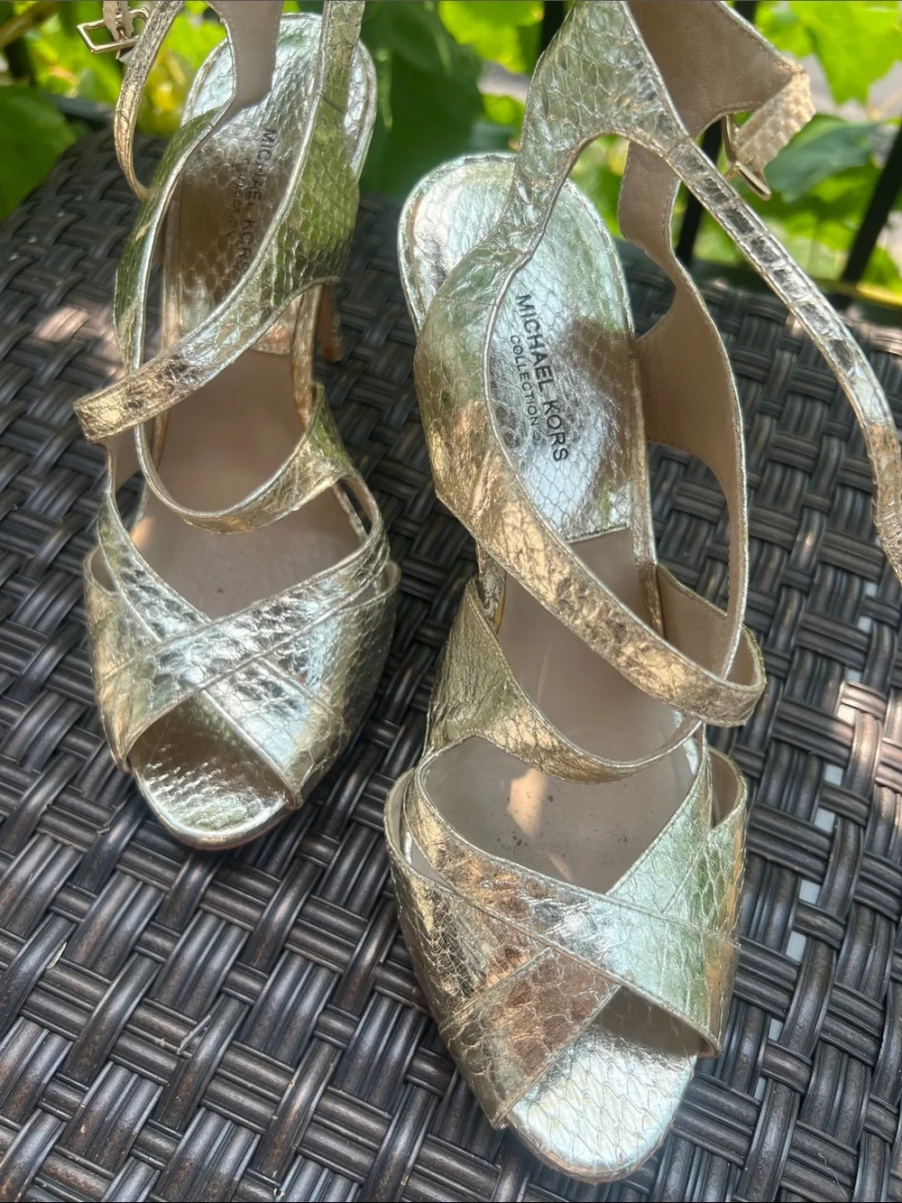 Michael Kors shimmery gold